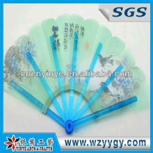 Popular PP folding hand, printing souvenir folding fan